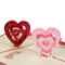I Love You" Red Heart Design Handmade Creative Kirigami For I Love You Pop Up Card Template