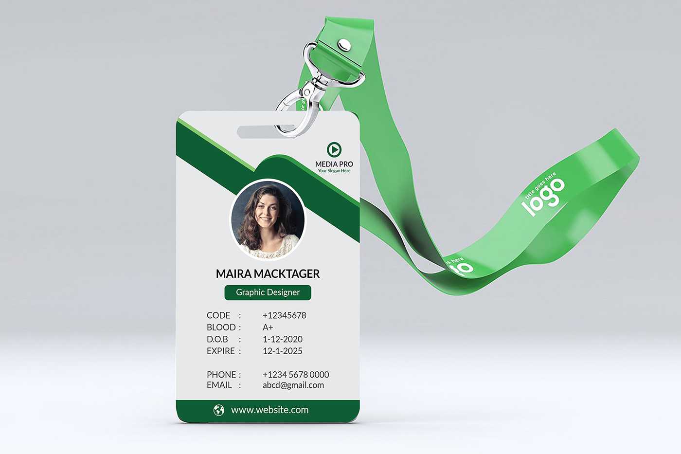 Id Card Design | Free Mockup [Download] On Behance With Regard To High School Id Card Template