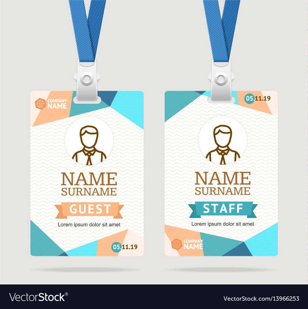 Id Card Template Plastic Badge Throughout Pvc Card Template