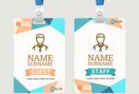 Id Card Template Plastic Badge with Conference Id Card Template