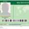 Identification Card Patient Marijuana Stock Vector Within Mi6 Id Card Template