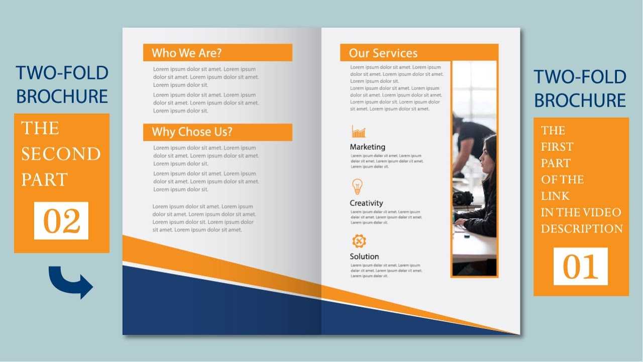 Illustrator Tutorial – Two Fold Business Brochure Template Part 02 With 2 Fold Brochure Template Free