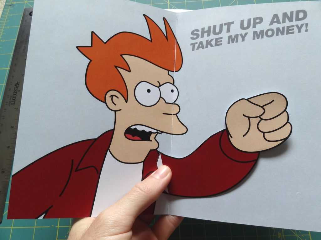 Info Sekitar: Download Koleksi 54 Meme Futurama Terupdate With Regard To Shut Up And Take My Money Card Template