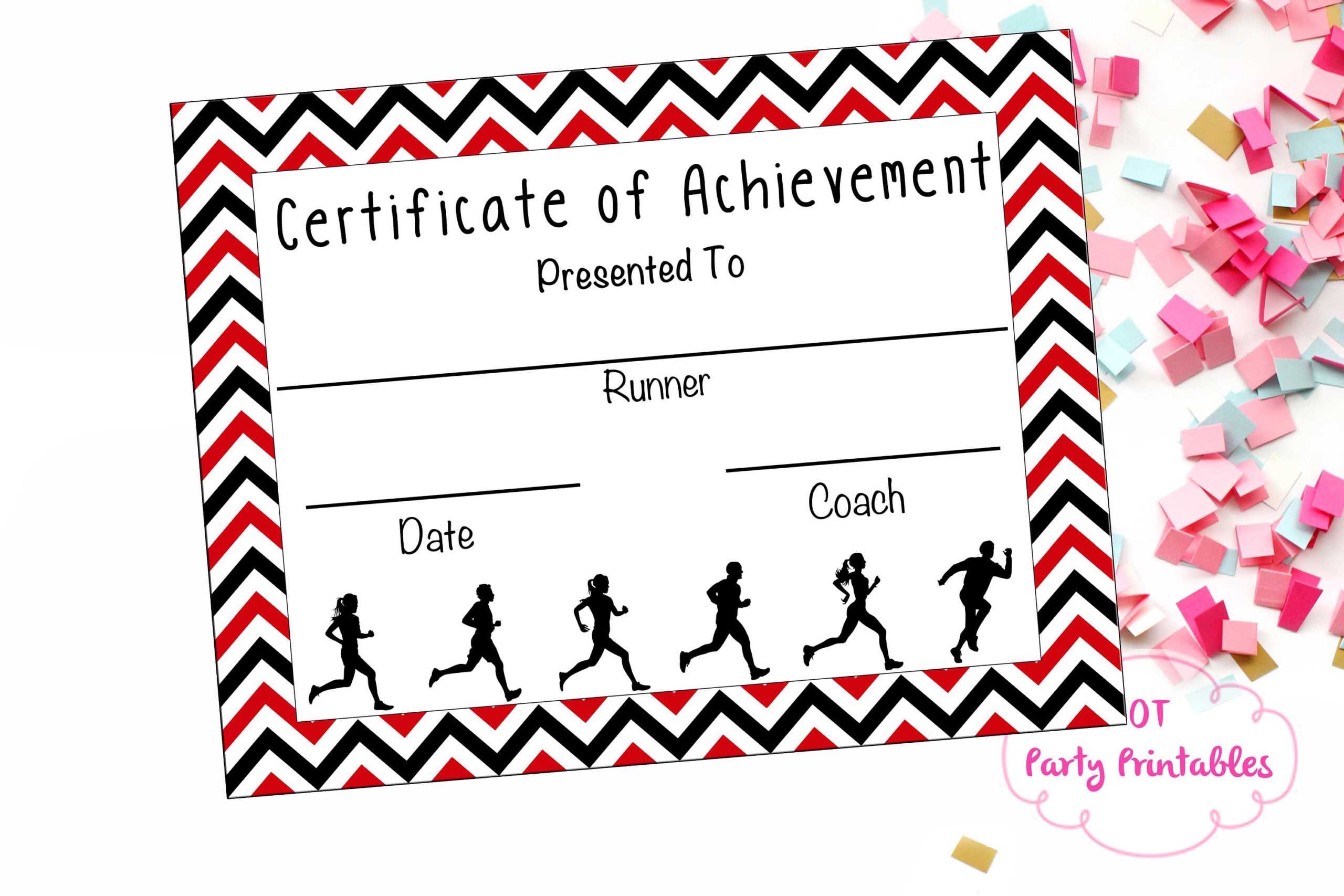 Instant Download – Cross Country Certificate – Track And Field – Running  Certificate – Jog A Thon Printable – Running Achievement Throughout Track And Field Certificate Templates Free