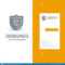 Internet, Shield, Lock, Security Grey Logo Design And Inside Shield Id Card Template
