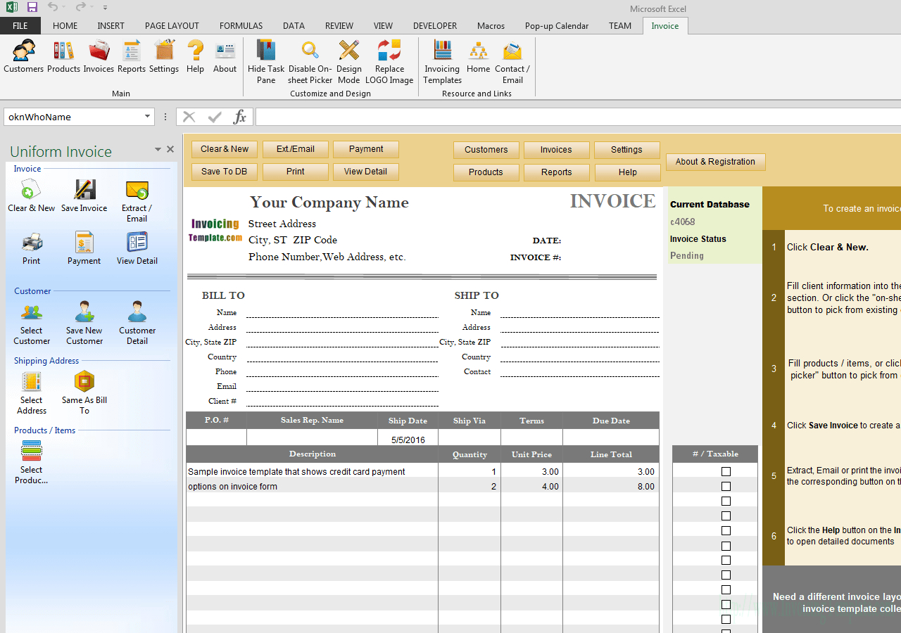 Invoice Template With Credit Card Payment Option – Beyti Intended For Credit Card Payment Slip Template