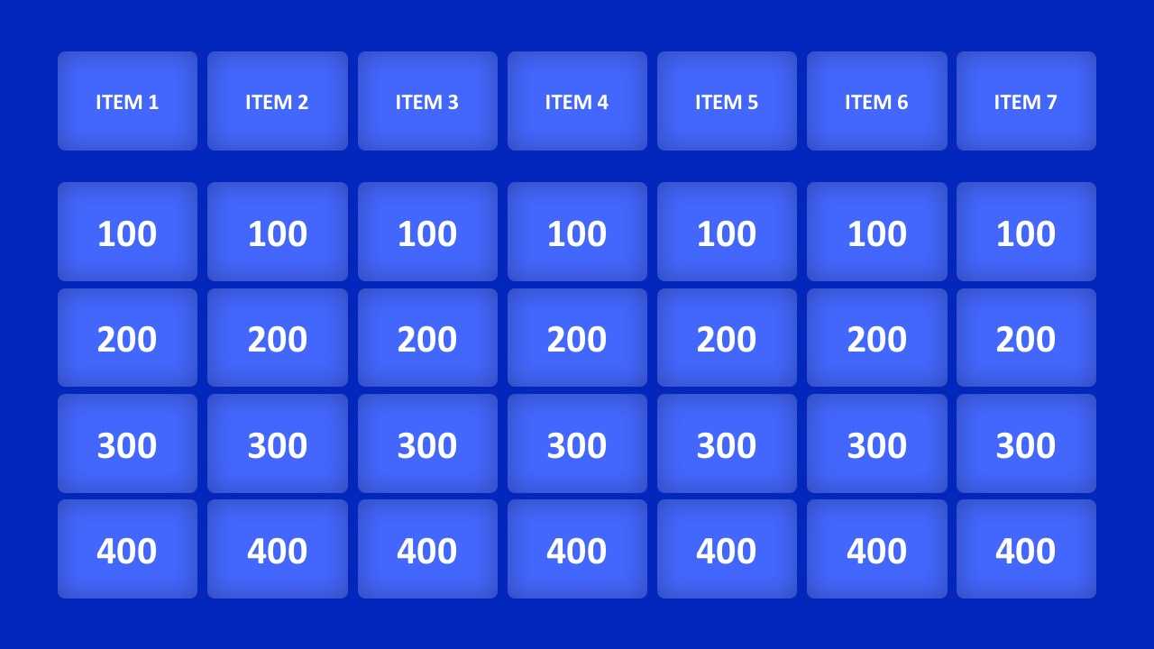 Jeopardy Game Powerpoint Templates Regarding Quiz Show Template Powerpoint