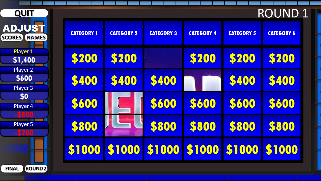 Jeopardy! | Rusnak Creative Free Powerpoint Games Throughout Jeopardy Powerpoint Template With Score