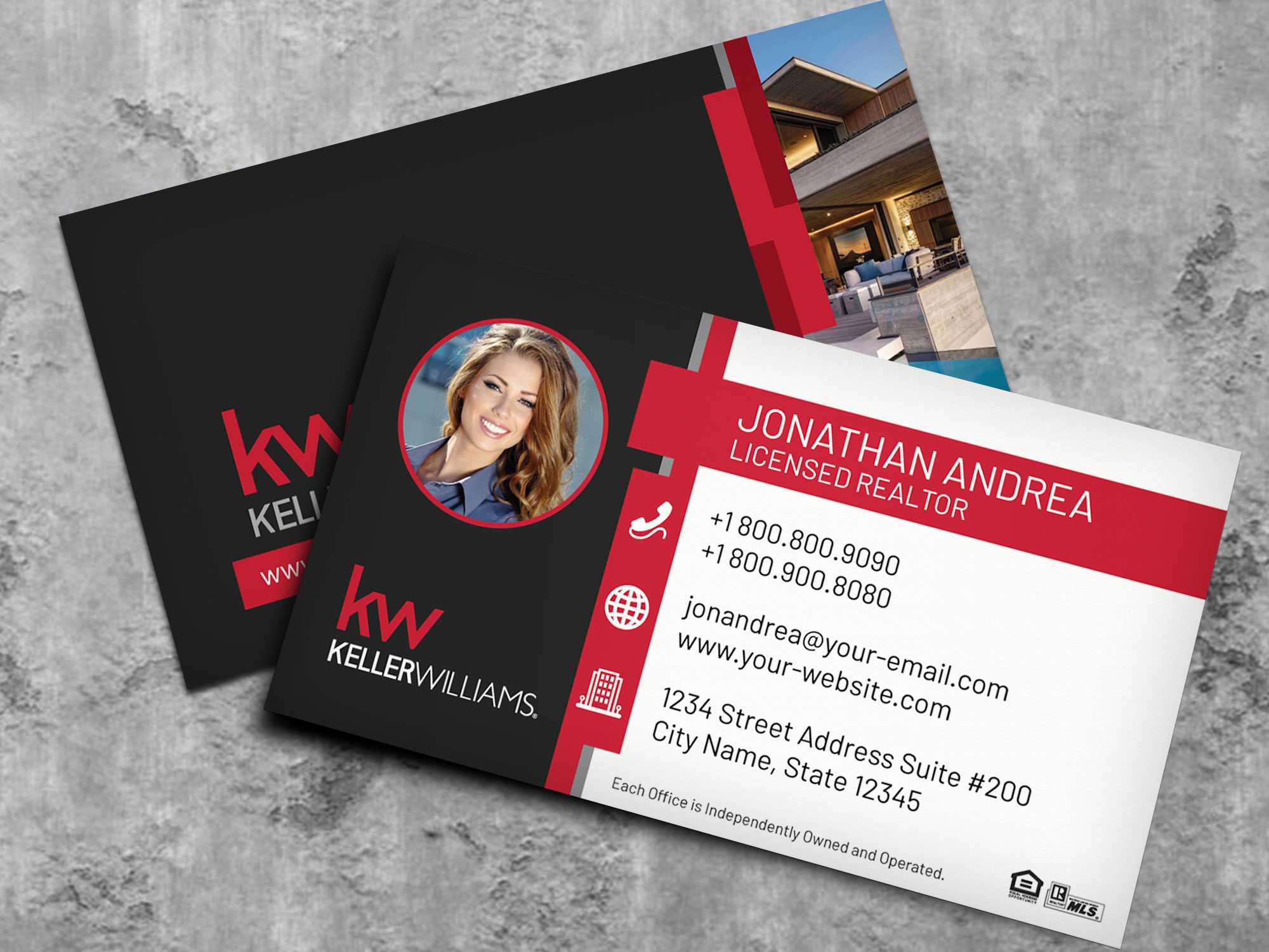 Keller Williams Business Card Template Bc19702Kw With Regard To Keller Williams Business Card Templates