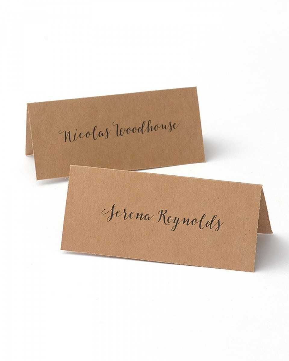 Kraft Printable Place Cards Throughout Gartner Studios Place Cards Template