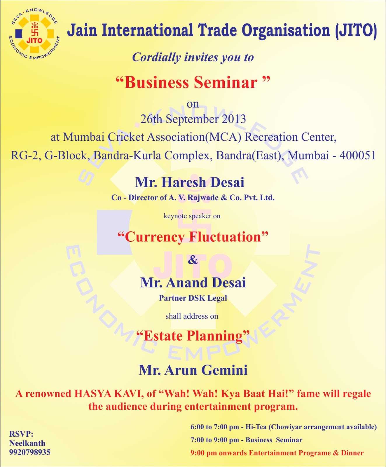 Kulasara: 25 Elegant Seminar Invitation Card Design In Seminar Invitation Card Template