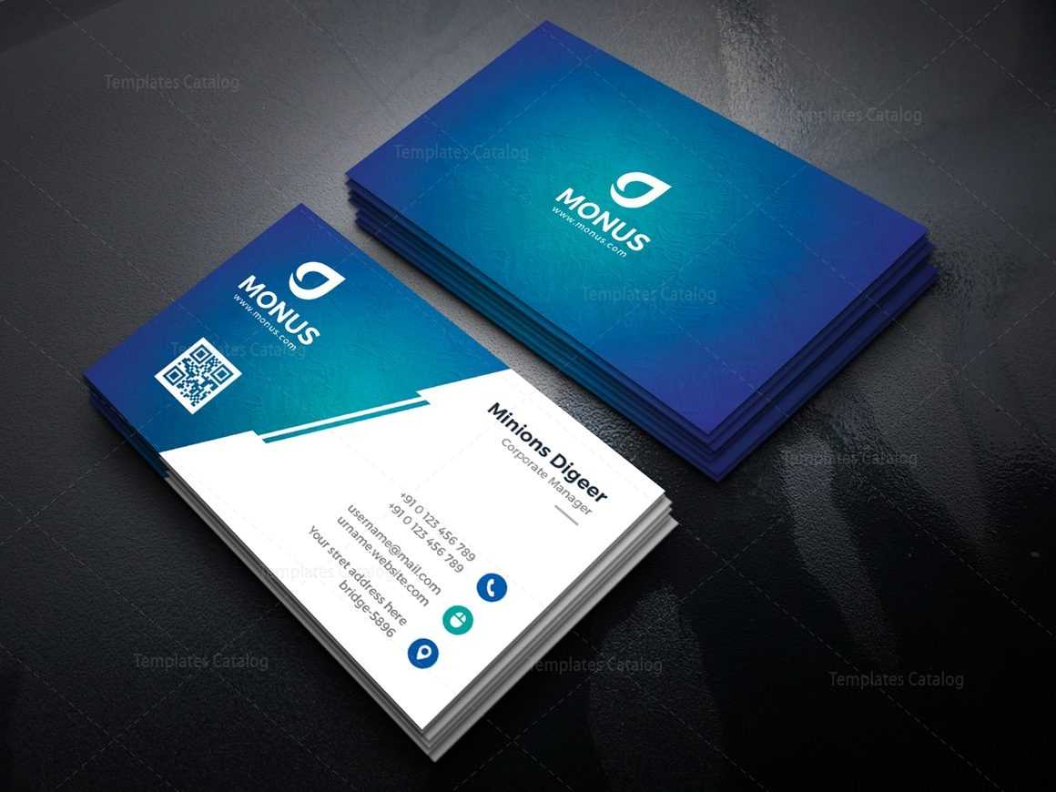 Lagoon Professional Corporate Business Card Template 000946 Within Professional Name Card Template