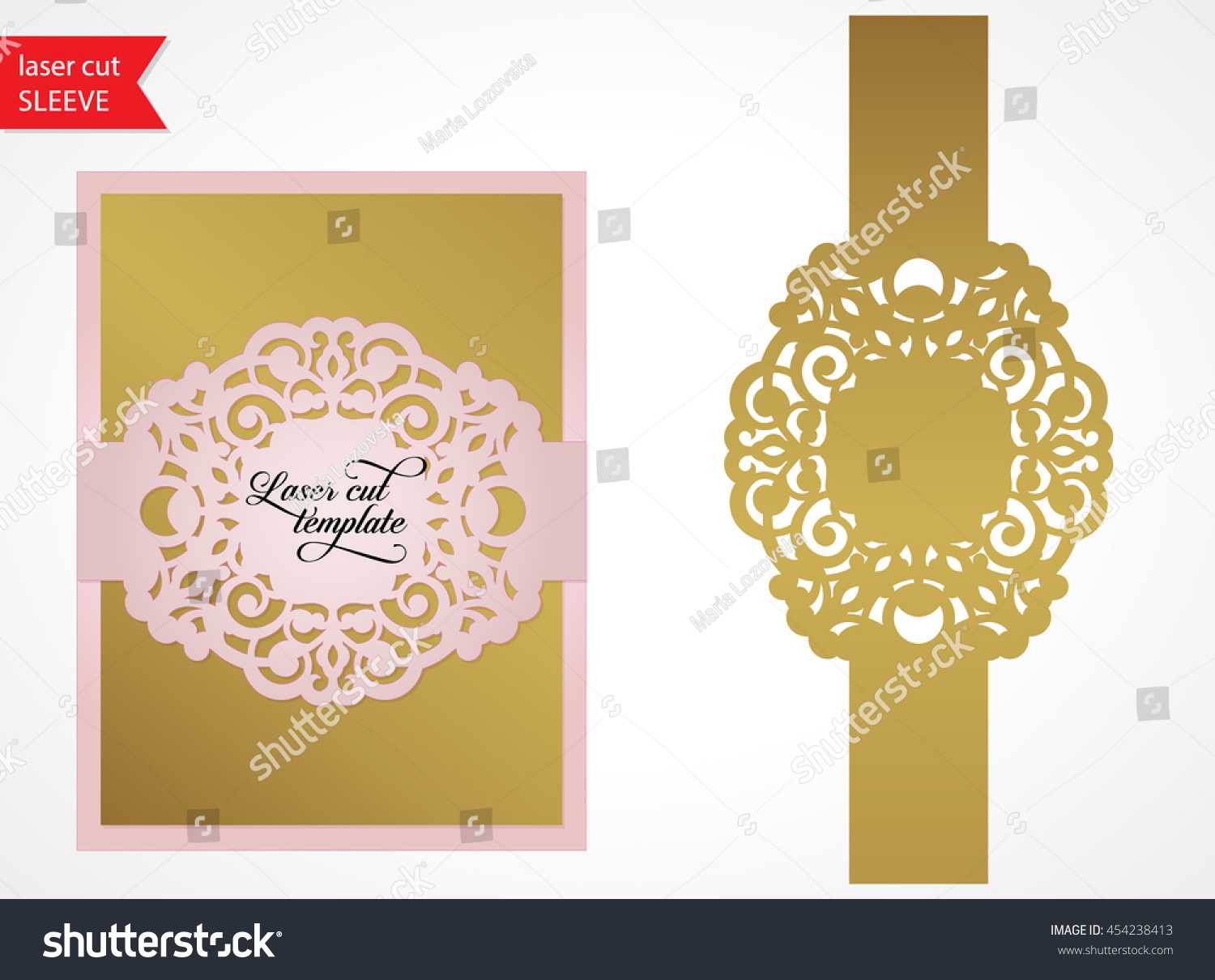 Laser Cut Wedding Invitation Template Silhouette | Royalty Inside Silhouette Cameo Card Templates