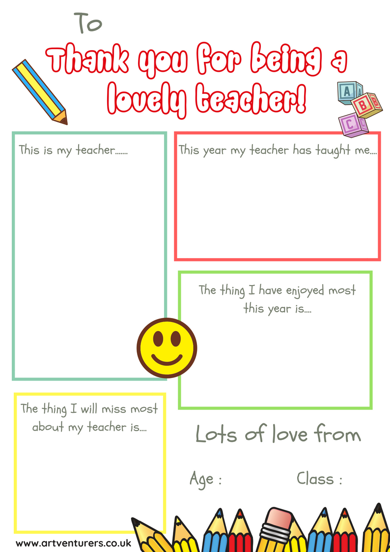 Last Minute Teacher Gift Ideas Archives – Pertaining To Thank You Card For Teacher Template