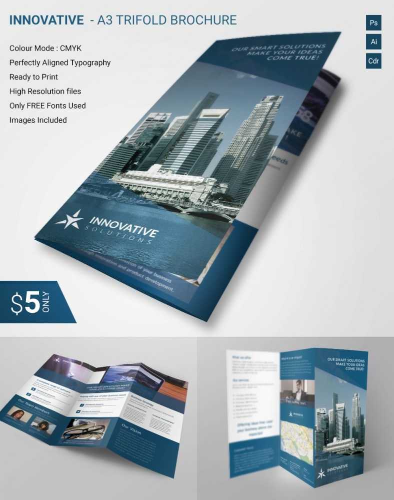 Lavish Innovative A3 Tri Fold Brochure Template | Free Throughout Free Tri Fold Brochure Templates Microsoft Word