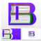 Letter B Logo Design Template. Letter B Made Of Books. Colorful.. Within Library Catalog Card Template