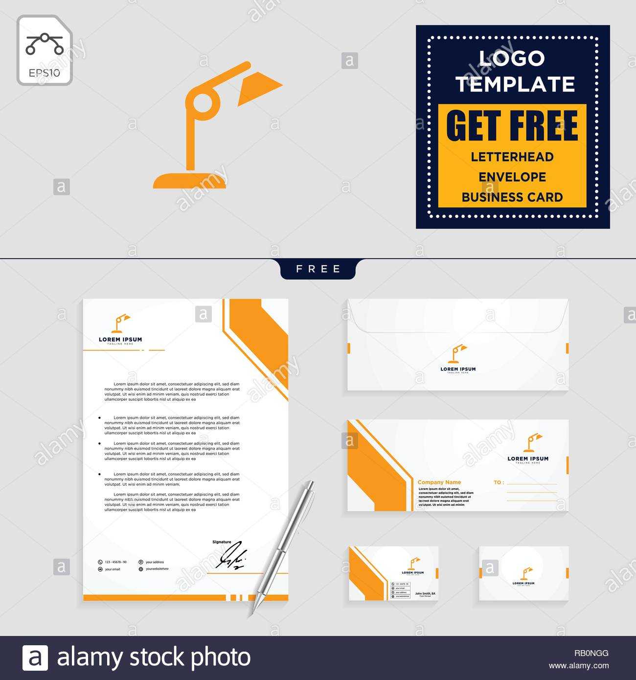 Light Interior Logo Template, Vector Illustration And Within Business Card Letterhead Envelope Template