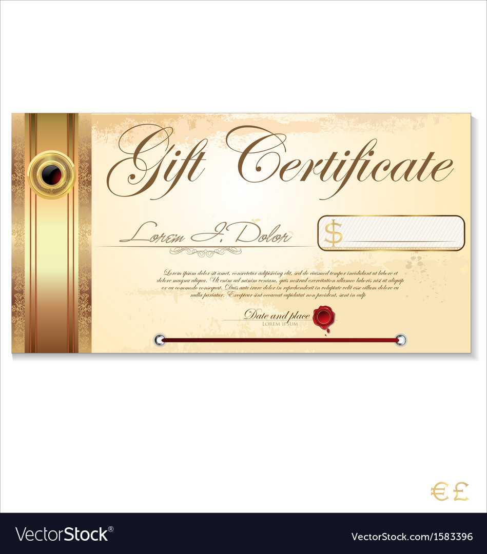 Luxury Gift Certificate Template Regarding Restaurant Gift Certificate Template