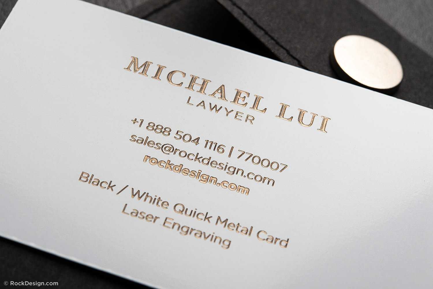 Luxury Metal Law Firm Free Black And White Business Card Inside Lawyer Business Cards Templates