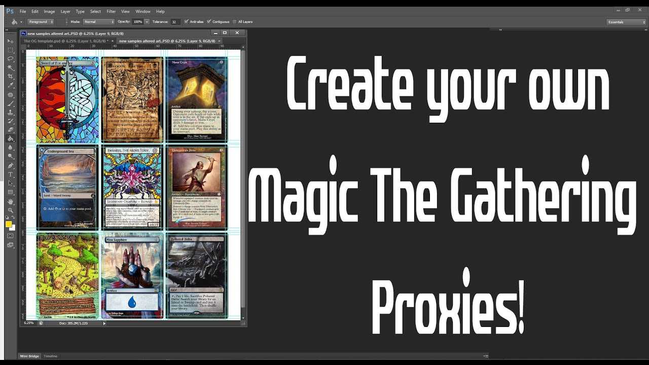 Magic The Gathering Proxies Workflow – Youtube Within Mtg Card Printing Template