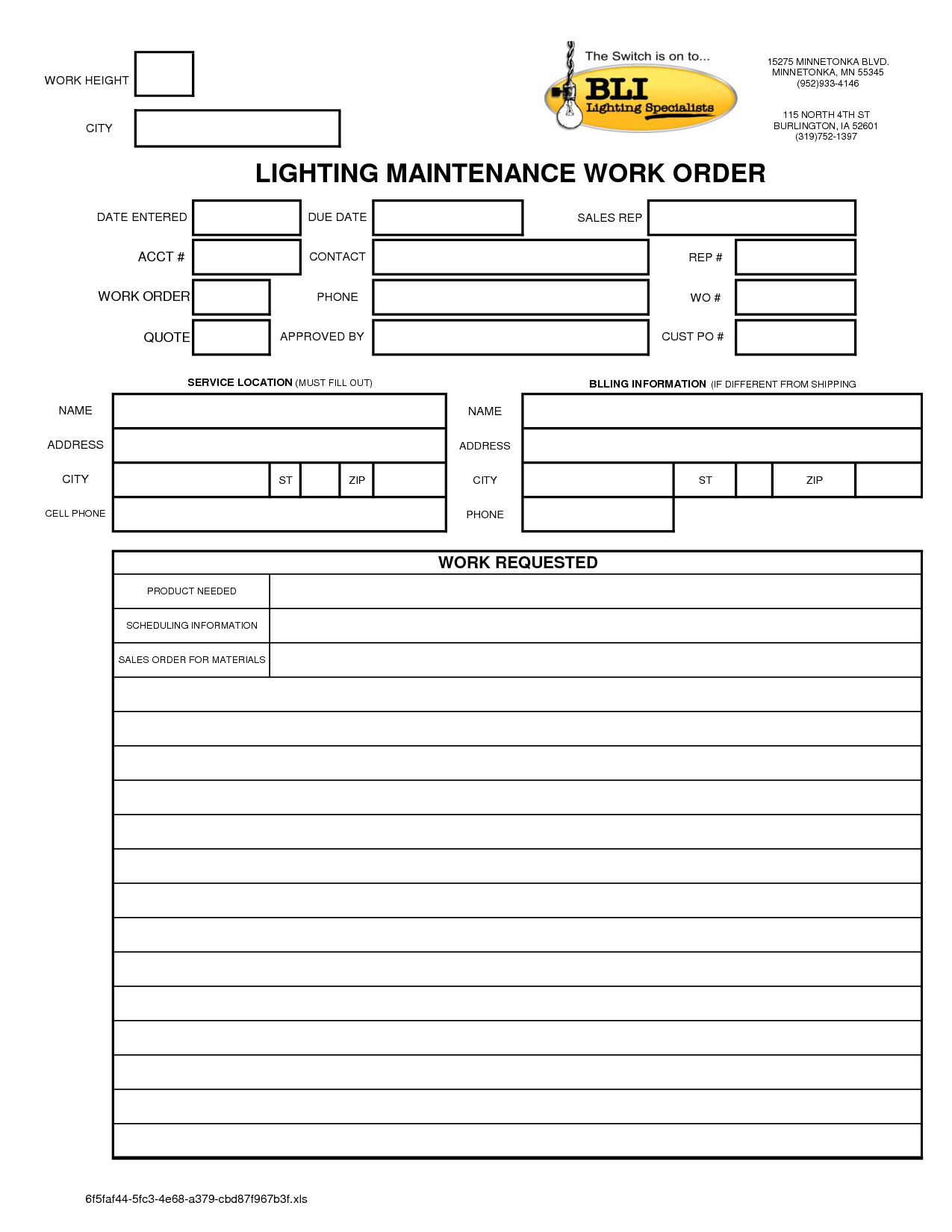 Maintenance Repair Job Card Template – Microsoft Excel Within Mechanics Job Card Template