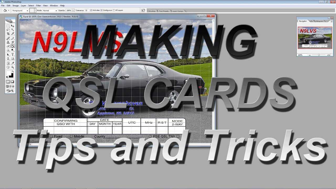 Making Qsl Cards Tips And Tricks With Regard To Qsl Card Template