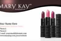 Mary Kay Business Cards Templates with regard to Mary Kay Business Cards Templates Free