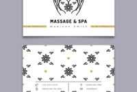 Massage And Spa Therapy Business Card Template pertaining to Massage Therapy Business Card Templates