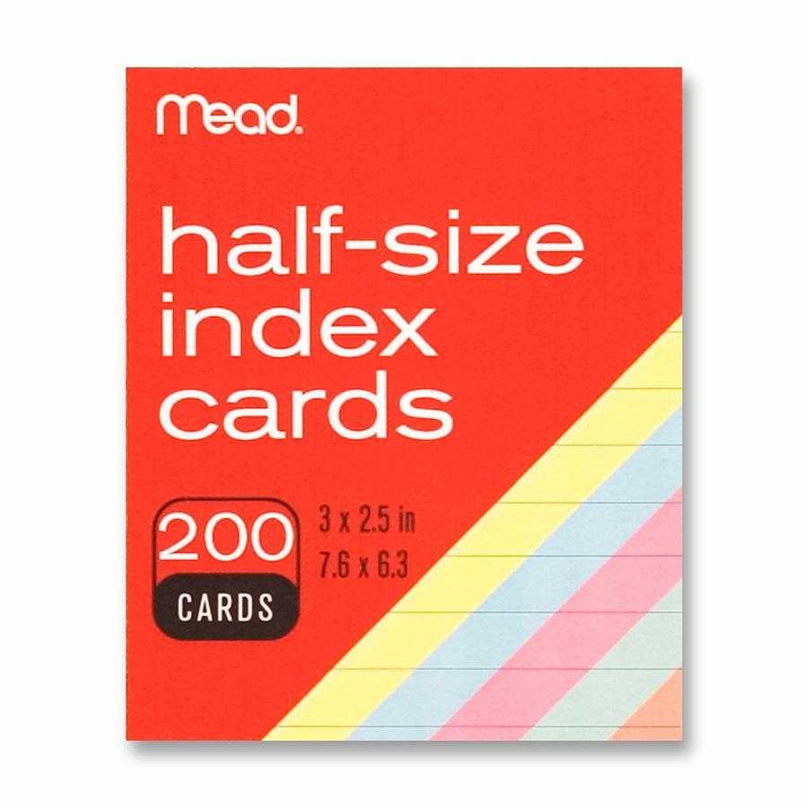 Mead Printable Index Card – 3" X 2 1/2" – 200 / Pack Within 3 By 5 Index Card Template