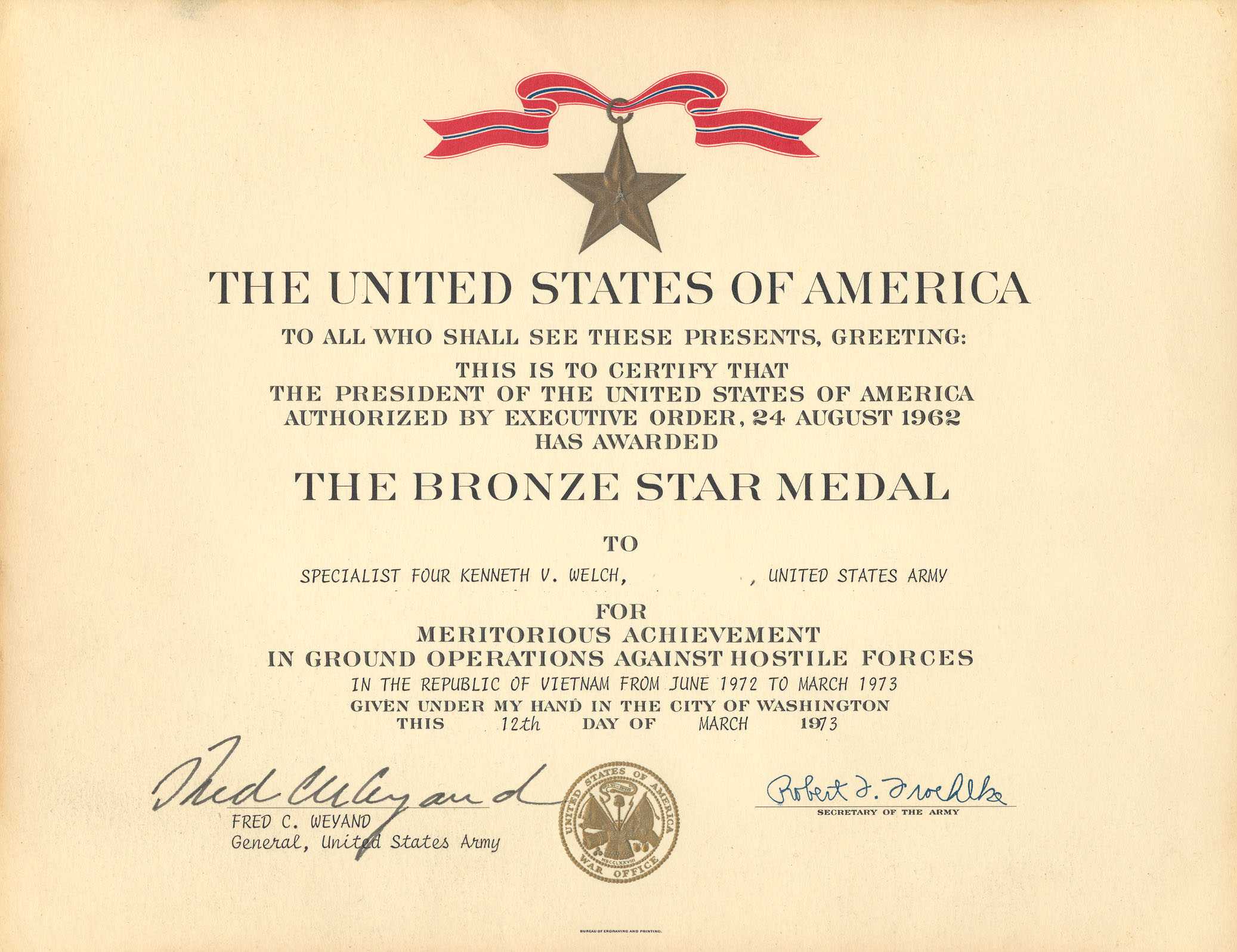 Medals With Army Good Conduct Medal Certificate Template