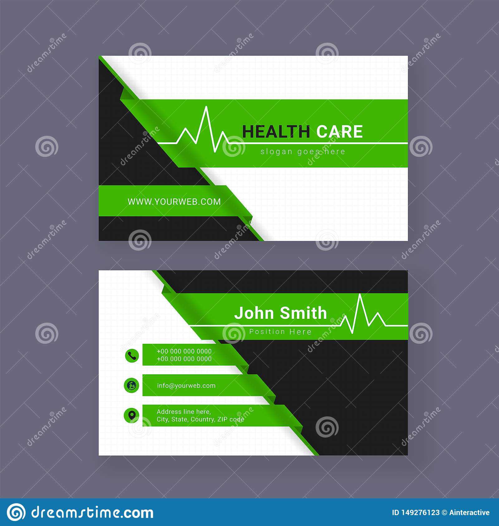 Medical Business Card Or Visiting Card. Stock Illustration With Regard To Medical Business Cards Templates Free