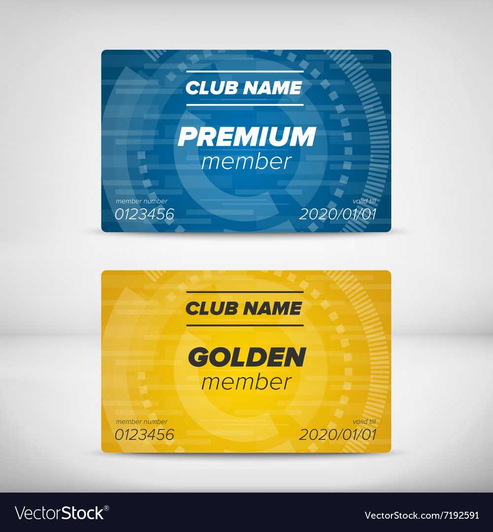 Member Card Templates In Membership Card Template Free