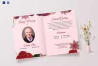 Memorable Funeral Greeting Card in Memorial Card Template Word