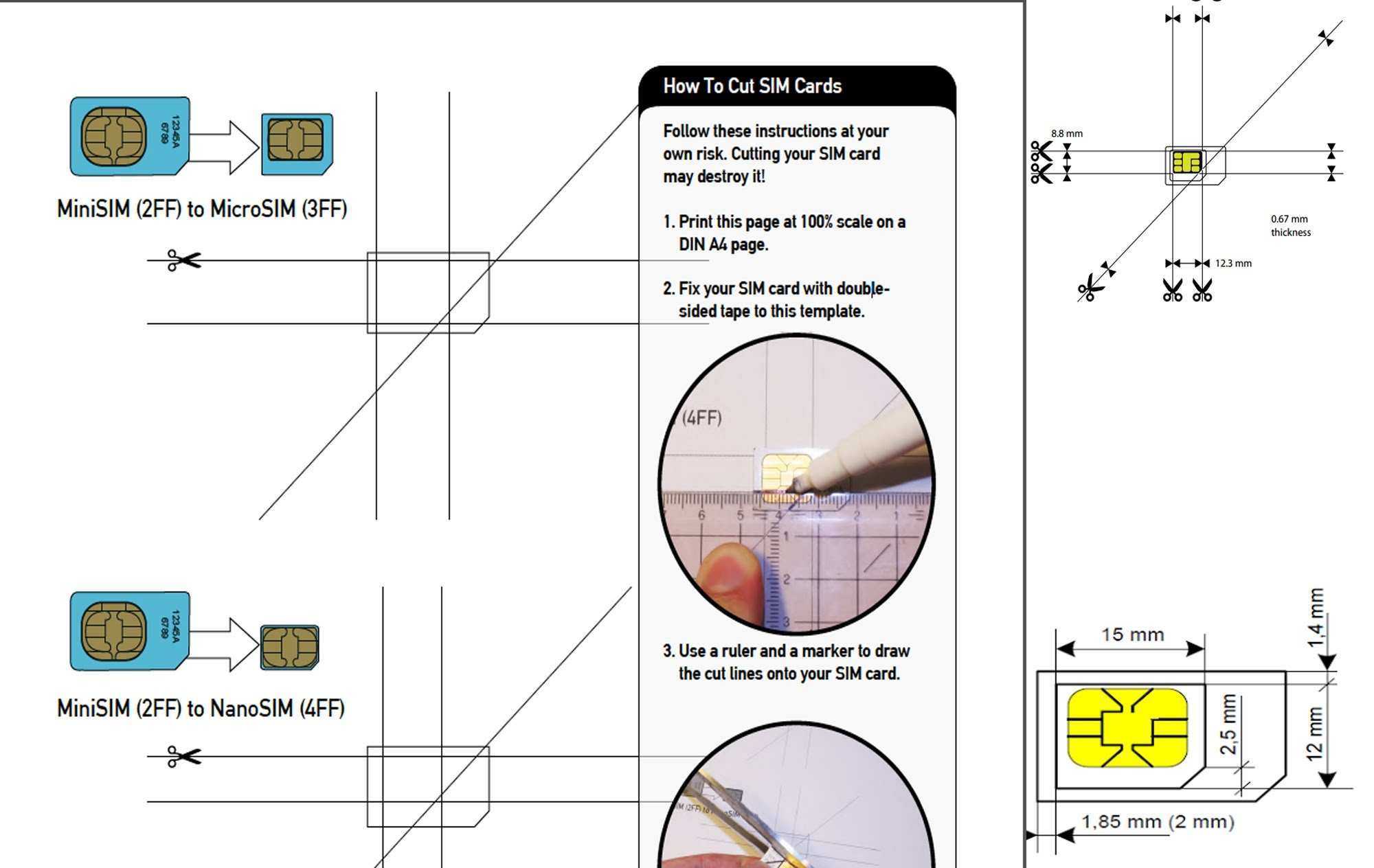 Micro Sim Card Cut Template – Cards Design Templates Pertaining To Sim Card Cutter Template