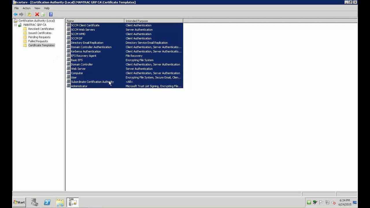 Migrating The Certification Authority From 2008 R2 To 2012 R2 Part 01 Inside Domain Controller Certificate Template