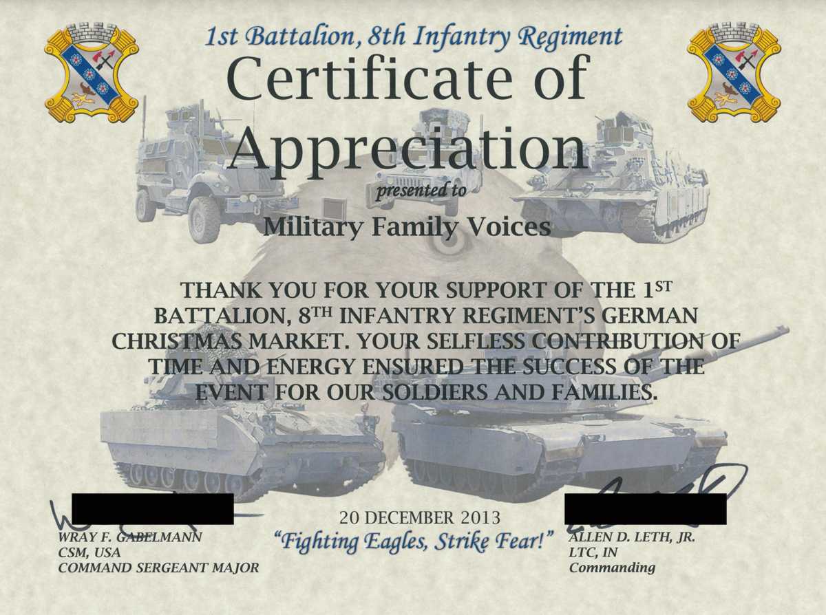 Military Certificate Of Appreciation Template ] – Army Pertaining To Army Certificate Of Appreciation Template