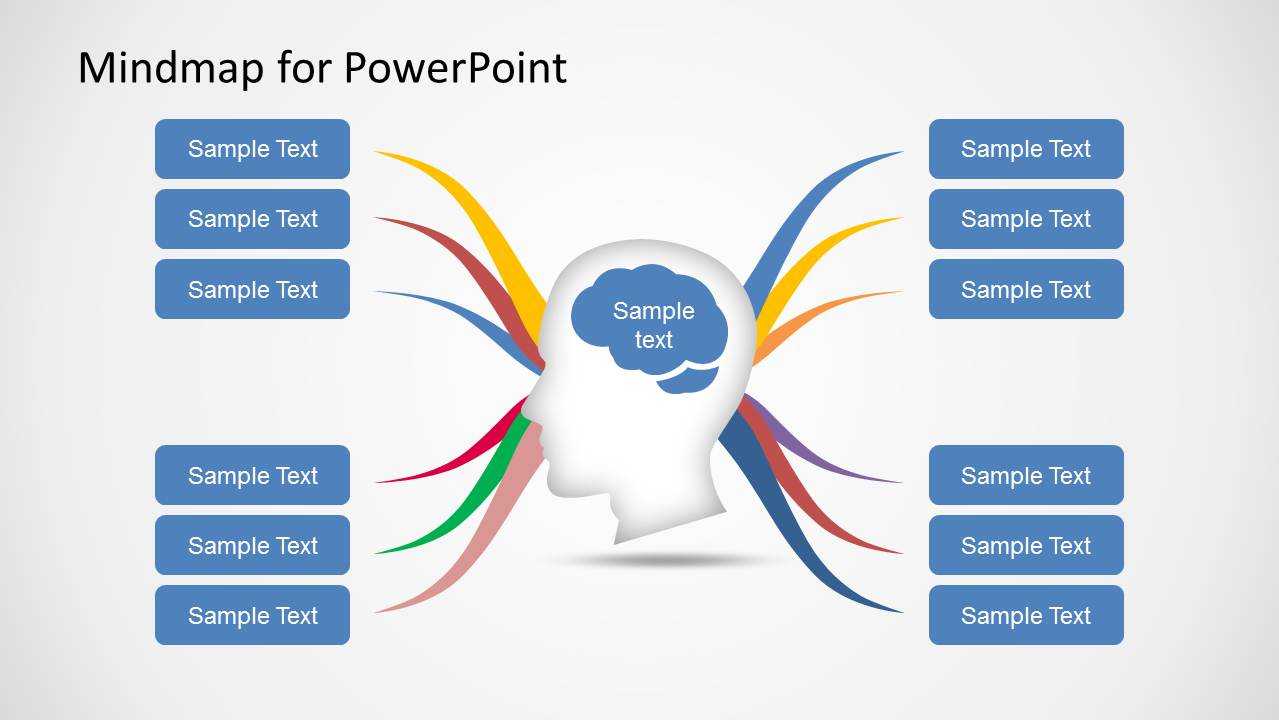 Mind Map Diagram Template For Powerpoint With How To Create A Template In Powerpoint