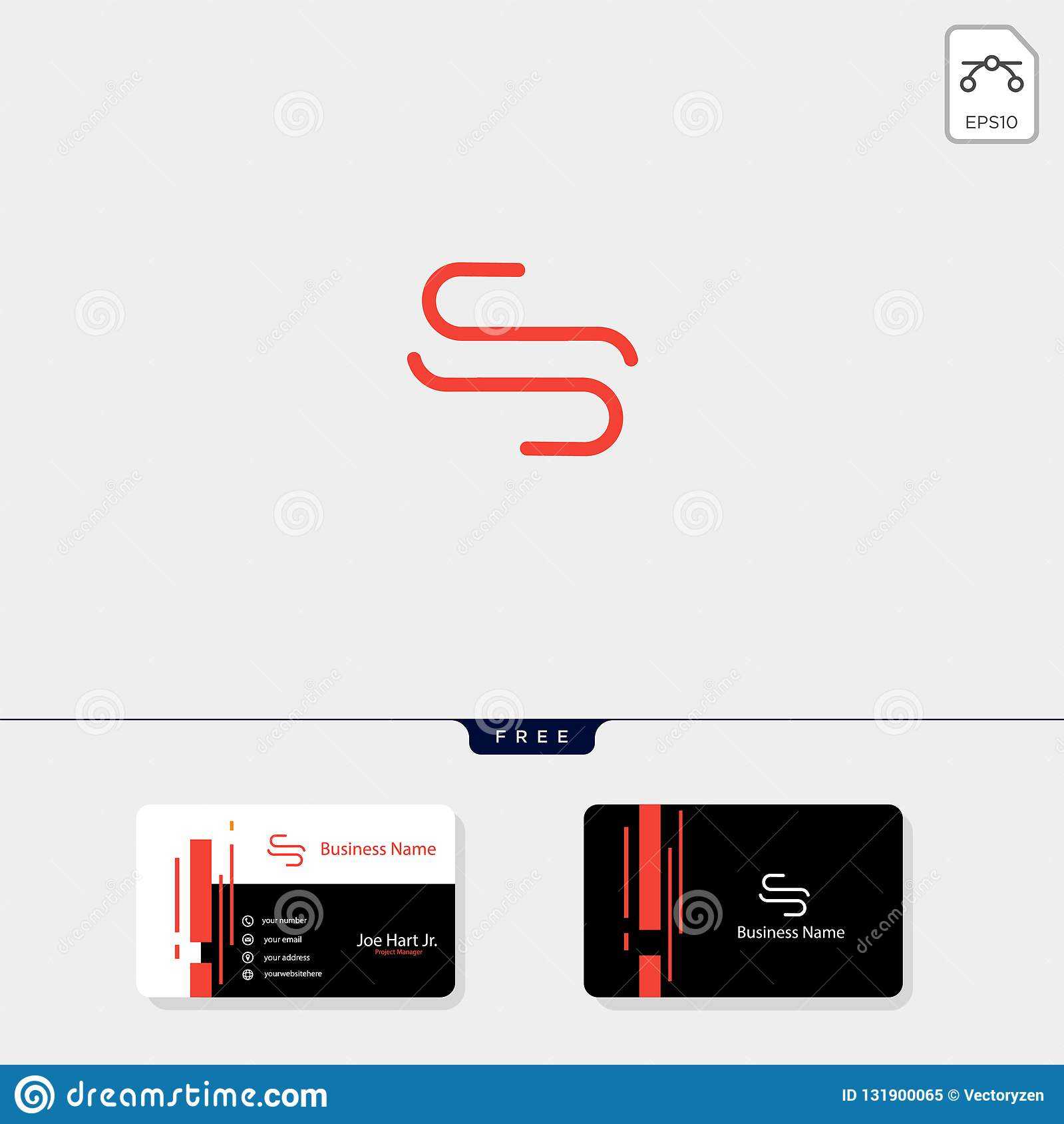 Minimal S Or Ss Initial Creative Logo Template Vector Regarding Ss Card Template