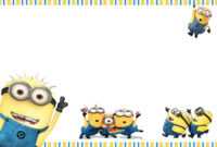 Minion Invitations Templates in Minion Card Template