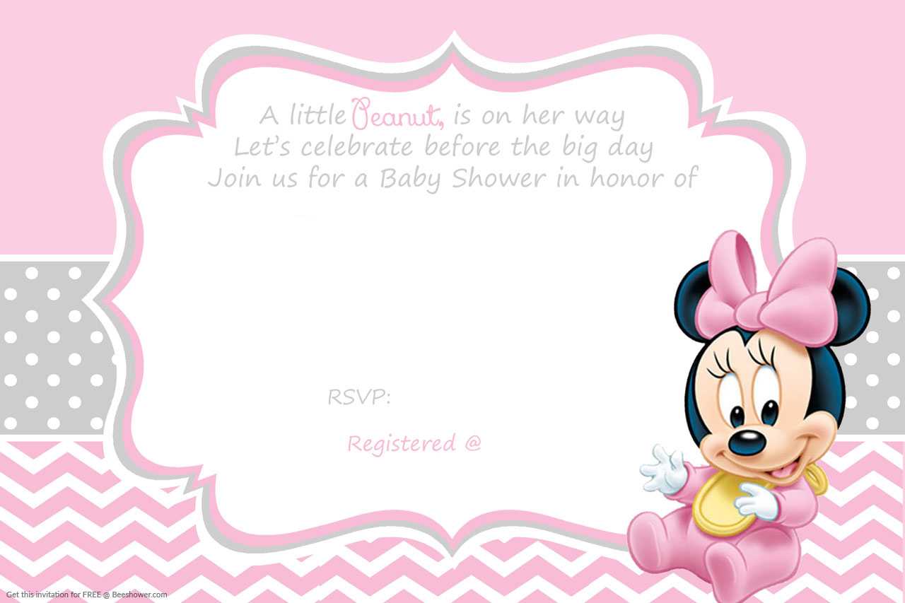 Minnie Mouse Printable Invitations – Beyti.refinedtraveler.co Regarding Minnie Mouse Card Templates