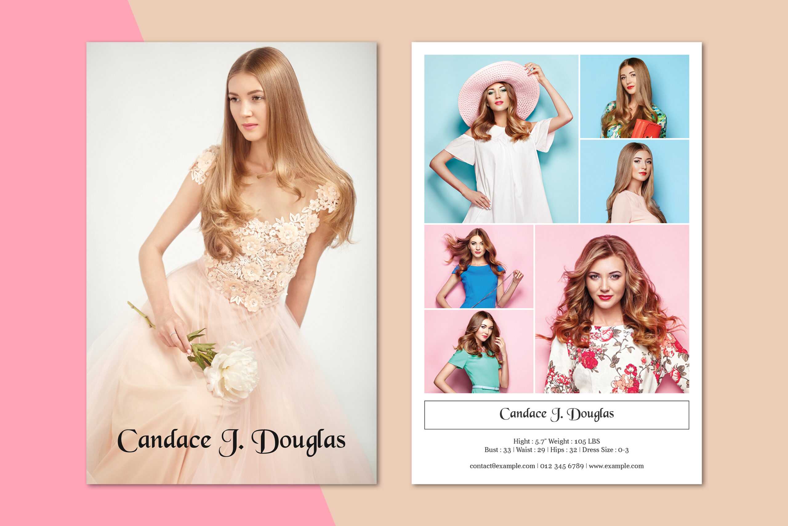 Model Comp Card Template With Regard To Zed Card Template Free