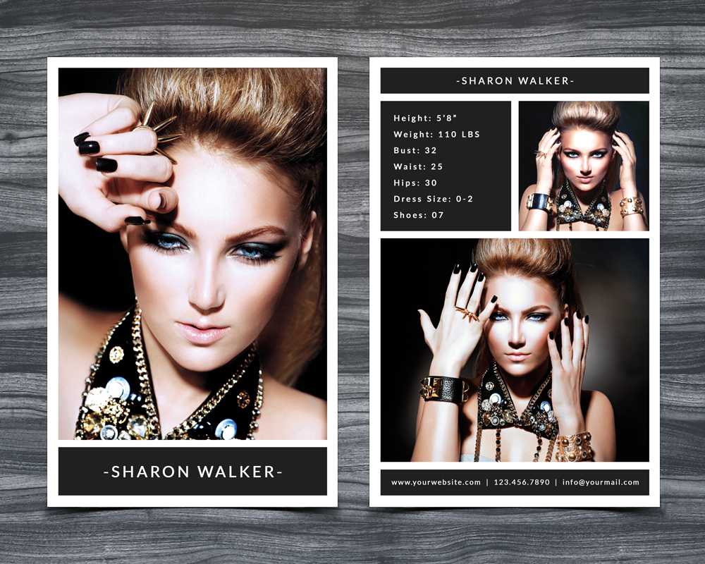 Model Comp Card Template Within Zed Card Template Free