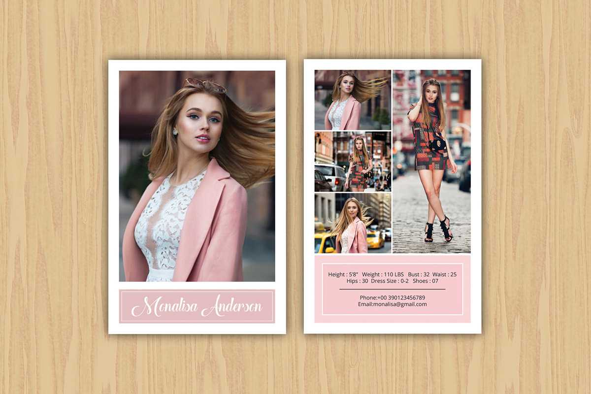 Model Comp Card / Zed Card Collections On Behance Within Comp Card Template Download