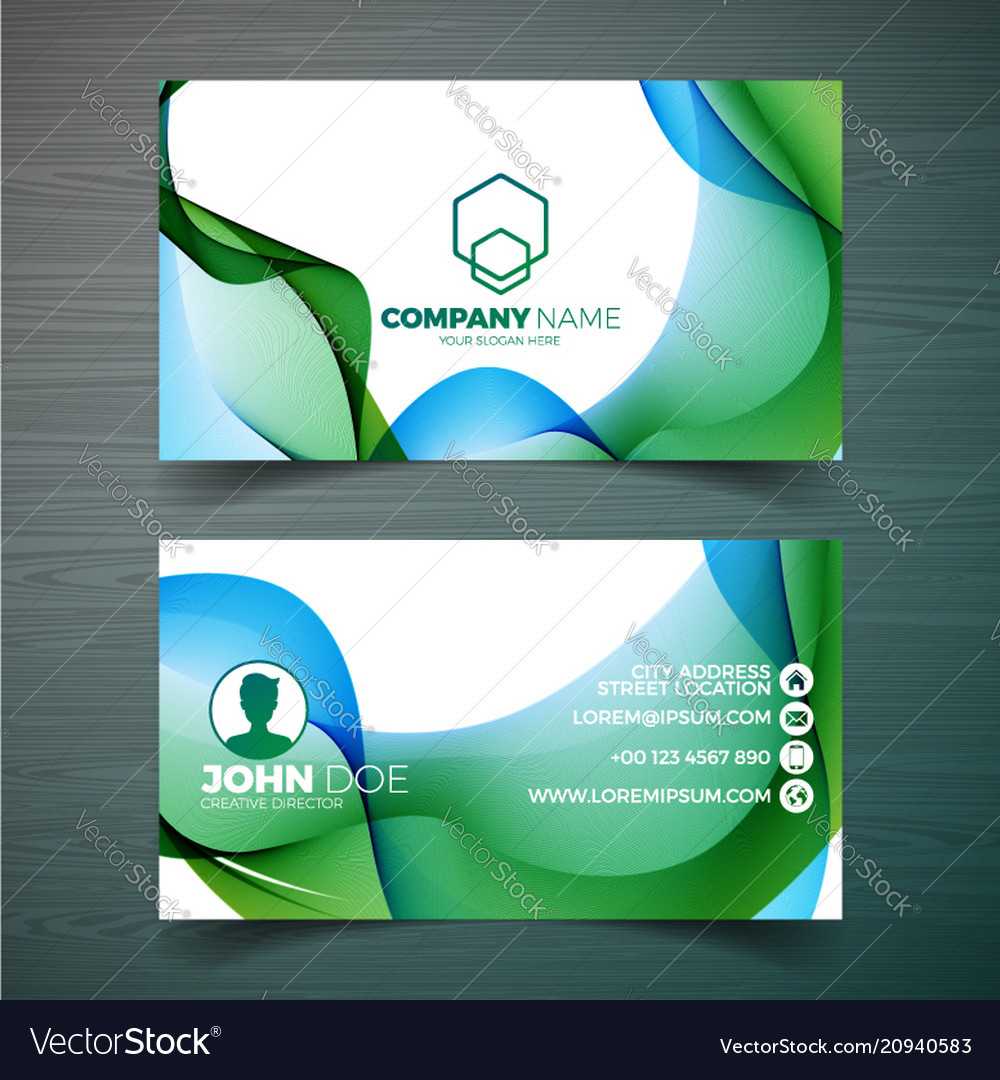 Modern Business Card Design Template With Intended For Modern Business Card Design Templates