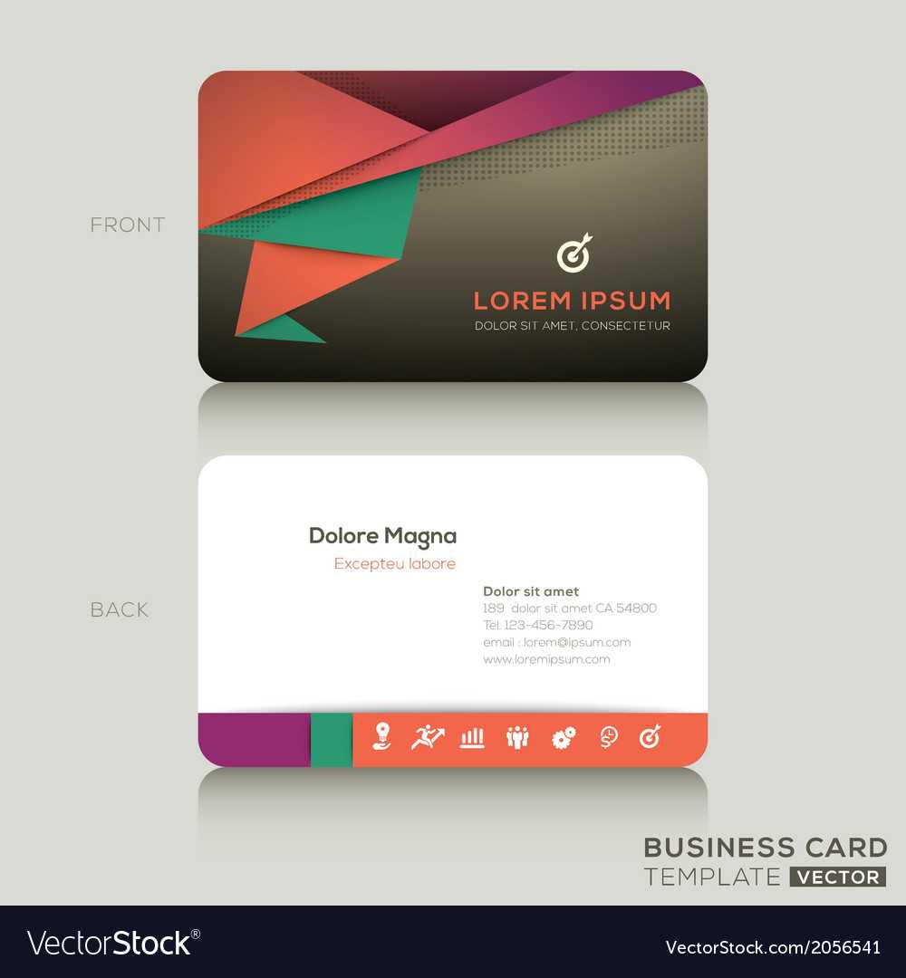 Modern Business Cards Design Template In Designer Visiting Cards Templates