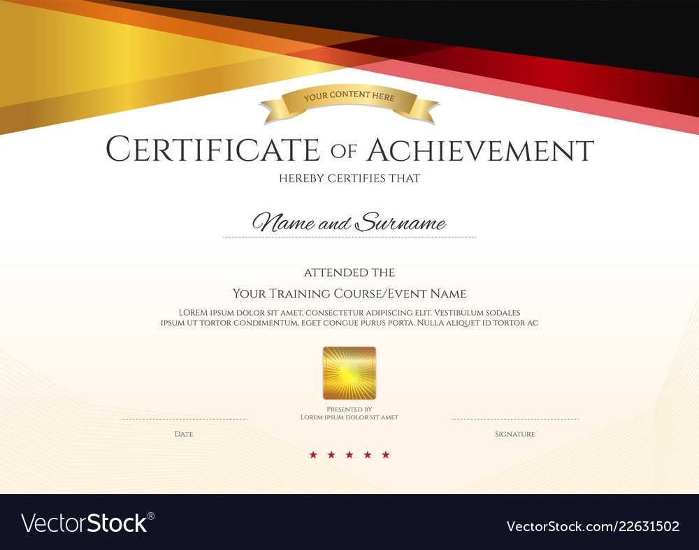 Modern Certificate Template With Elegant Border Inside High Resolution Certificate Template