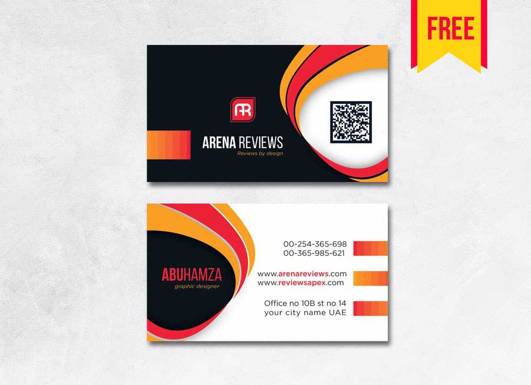 Modern Professional Business Card – Free Download | Arenareviews With Regard To Download Visiting Card Templates