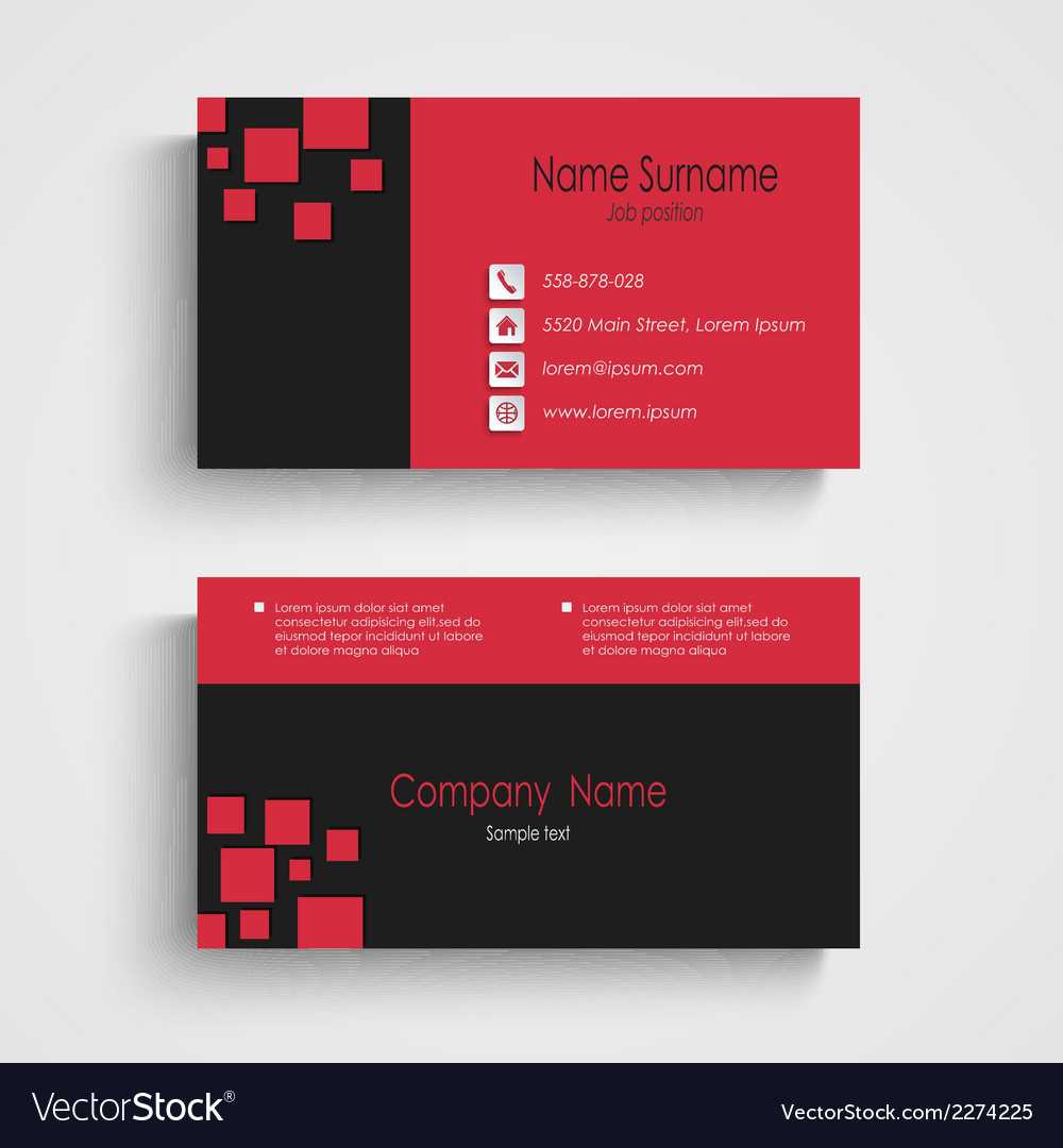 Modern Sample Business Card Template Throughout Template For Calling Card