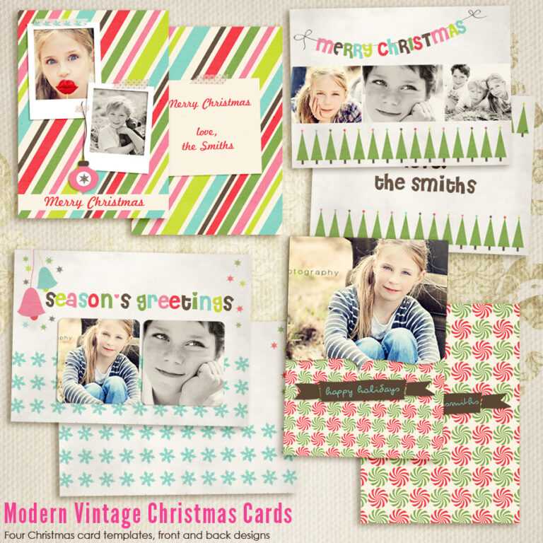 Image 2 for Free Photoshop Christmas Card Templates For Photographers