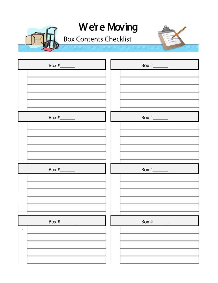 Moving House Checklist Who To Notify Spreadsheet Template Inside Moving House Cards Template Free